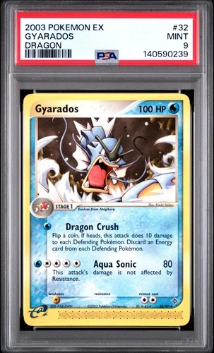 2003 POKEMON EX DRAGON #32 GYARADOS PSA 9