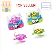 Robo Alive Robo Turtle Robotic Swimming Turtle Green  Pink by ZURU Water Acti