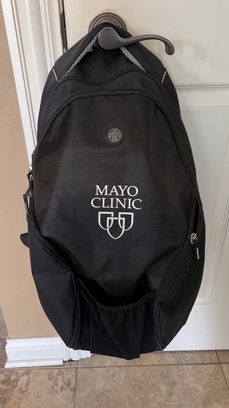 MAYO CLINIC Full Size Backpack Luggage Travel Black