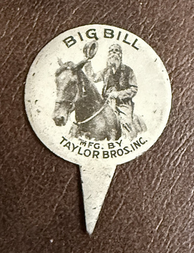 Big Bill Tobacco Tin Tag MFG By Taylor Bros Inc