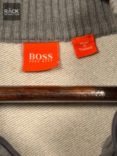 Hugo Boss Orange Label Metis Gray Full Zip Track Jacket Sweatshirt Mens Size M image 5