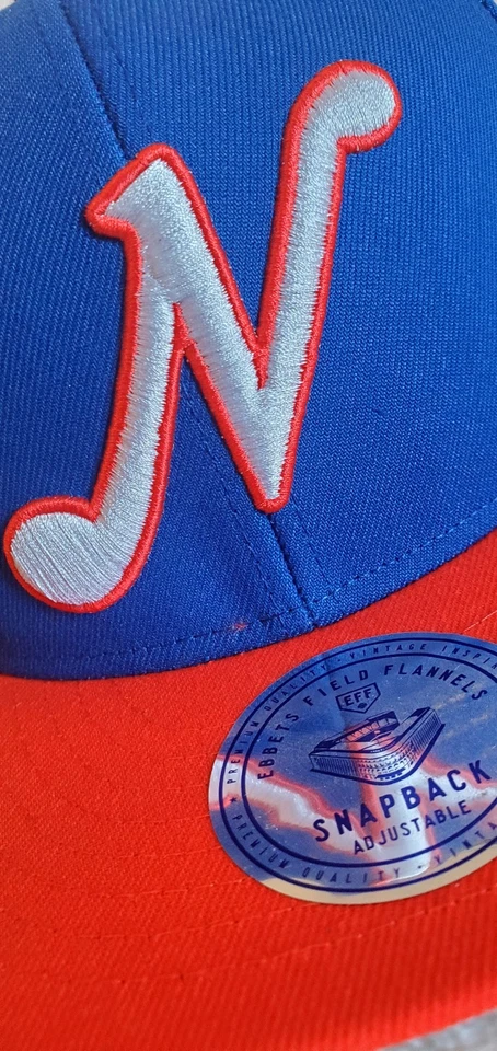 Gorra Nashville Sounds MiLB Ebbets Field Frannels Vintage Snapback Azul/Rojo Foto 3 de 4