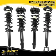 Front & Rear Complete Struts & Coil Spring Assemblies for 2009-2014 Acura TL AWD
