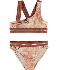 Molo L104935 Girls Palm Leaves Nicola Bikini Swim Set Size 9-10 Years