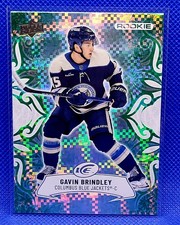 2024-25 UD Ice Gavin Brindley Rookie Emerald Green #111 Columbus Blue Jackets