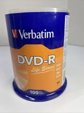 Verbatim Life Series 16x DVD-R Discs - Pack of 100