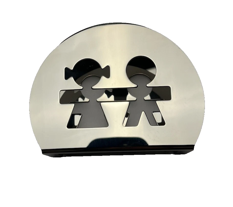 Rond de serviette Barkring Alessi / Set de 2 - Acier - Blanc - Métal