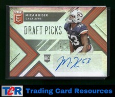 2018 Panini Elite Draft Picks #248 Micah Kiser Draft Picks Autographs