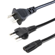 1.5M Figure 8 Power Cable C7 C8 2 Pin US EU C...