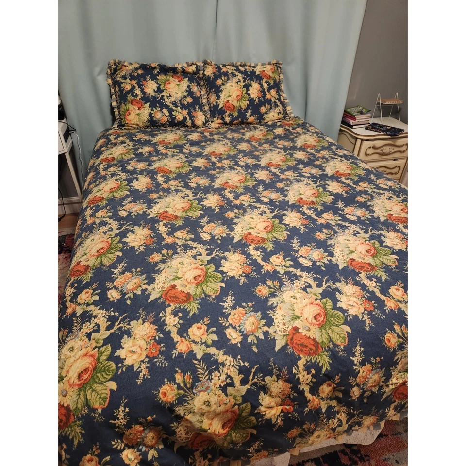 Винтажное розовое одеяло Queen Waverly Sanctuary наволочки коттеджкор французское кантри - Изображение 2 из 4