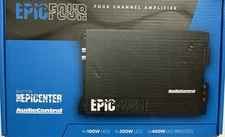 AudioControl EPIC FOUR Amplifier 4/3/2 Channel 200 Watts Rms x 4 @ 2 Ohm Compact