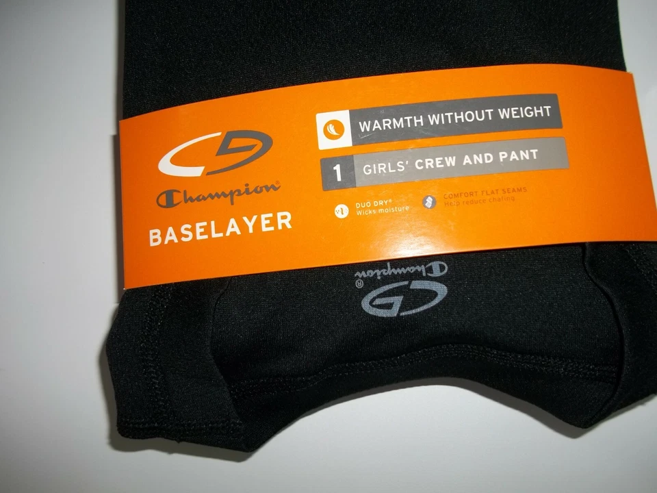 CAMISA Y PANTALÓN CAPA BASE CHAMPION Niños 2 Piezas Duo Dry C9 CONJUNTO NIÑAS Talla XS 4/5 NUEVO Foto 3 de 4