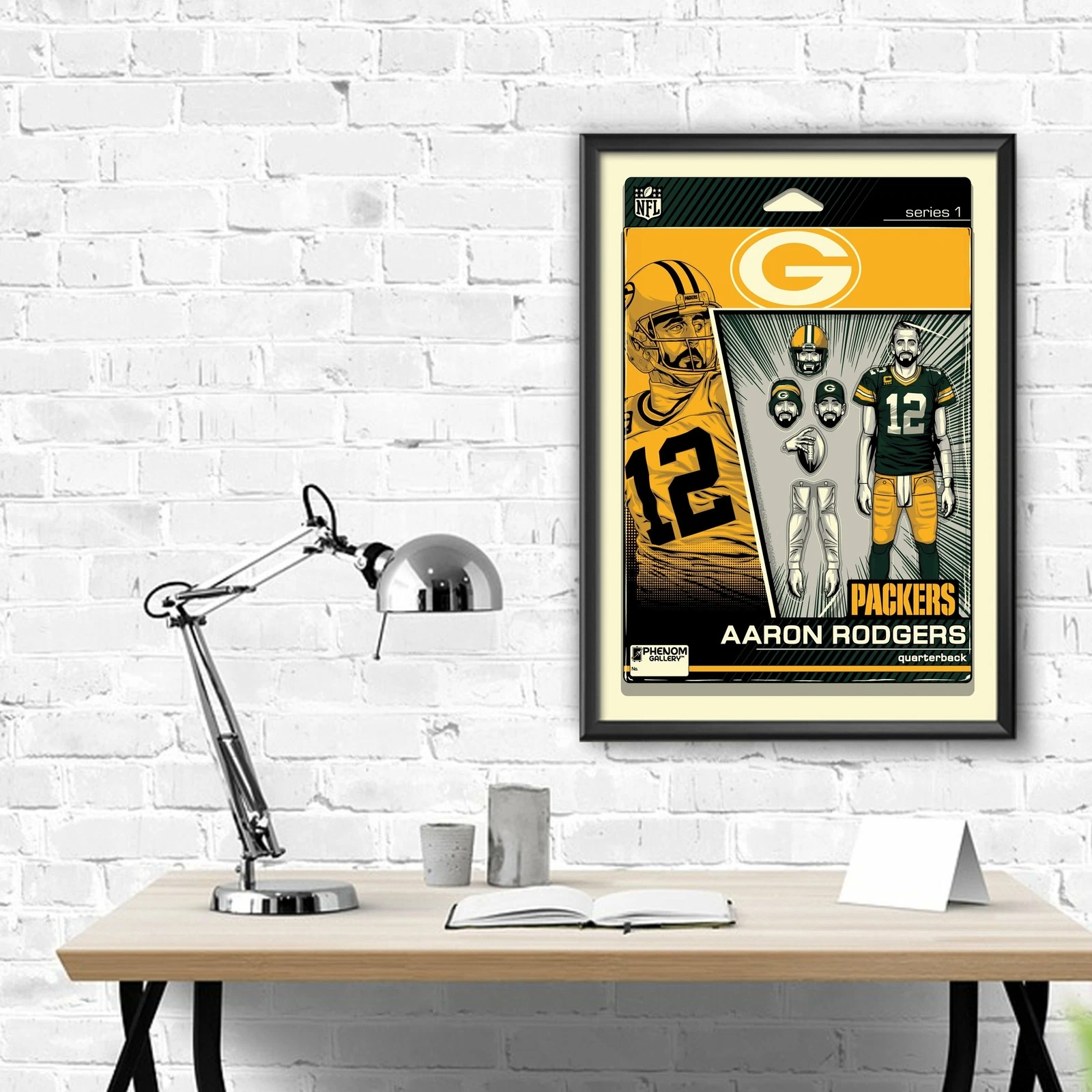 Green Bay Packers Aaron Rodgers Action Poster