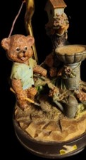 Vintage Brown Bear Table Lamp. Not Included A Lamp Shade