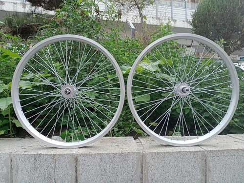 CDH 26" x 2.35-3.5 Tire Spoke Wheelset 48x12G, Double Layer Alum Bike Wheel Set - Picture 1 of 9