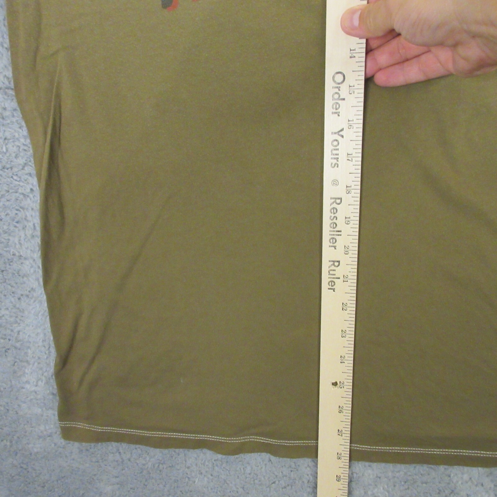 True Religion Faded Skull Graphic T-Shirt Womens size 5 Cotton Brown Y2K 2000s thumbnail 7