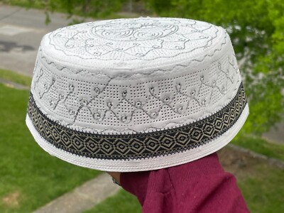 Men Pray Hat Round Ethnic Cap Topi Religious Prayer Muslim Hat