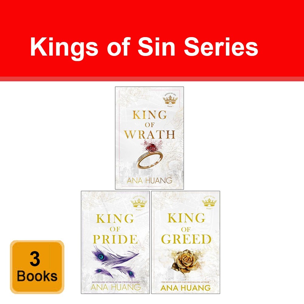 Ana Huang Kings of Sin Series 3 Books Collection Set King of Wrath,King of Greed