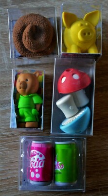 Trendhaus Eraser Collection Bundle 5 Pieces, SET 4, New, Original Packaging