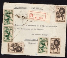 Mauritanie Mauritanie Afrique Port Etienne 1944 couverture postale enregistrée FRONT