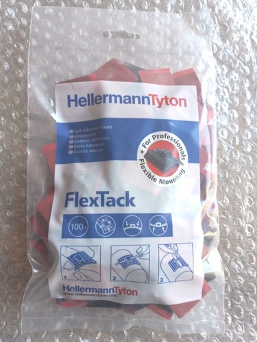 HellermannTyton selbstklebende schwarze Kabelbinderhalterung 100 Stück - Bild 2 von 11