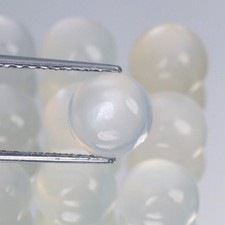 11mm. 1,2,6,10 pcs Matched Lot Round CABOCHON Cut Natural WHITE MOONSTONE