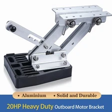  Aluminium Outboard Motor Bracket Mount Marine Auxiliary 7-20 HP Heavy Duty