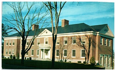 Postcard Chrome era Pettigew Hall Bates College Lewiston Maine