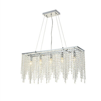 A1a9 Rectangle Luxury Clear K9 Crystal, Luxury Light Fixtures Uk