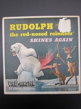 View-Master B870 Rudolph the red-nosed reindeer Shines Again 3 Reels 21 Pictures