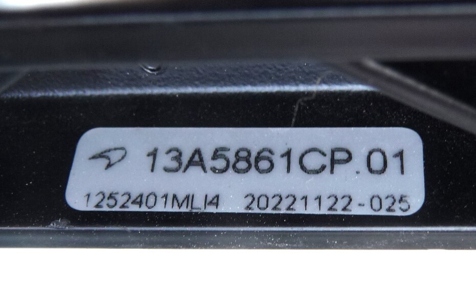 20-23 McLaren GT Front Right Passenger Windshield Wiper Arm 13A5861CP.01 OEM A1