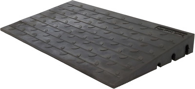 4'' High Rubber Threshold Ramp for Wheelchairs & Scooters - 600 Lb Capacity