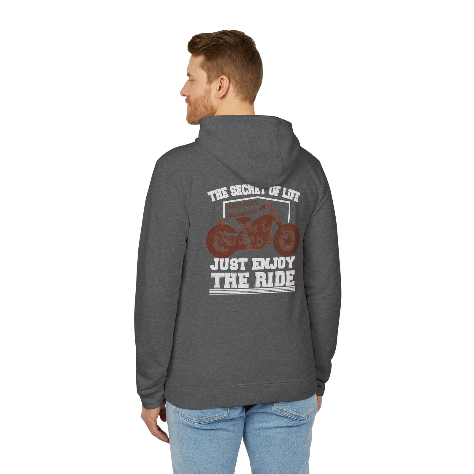 UNDERCOVER Felpa con cappuccio in pile il segreto della vita Goditi l'immagine della moto unisex