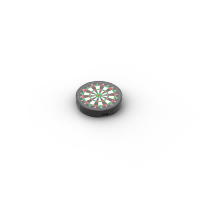 Dartboard   custom printed original LEGO   brick tile /22090