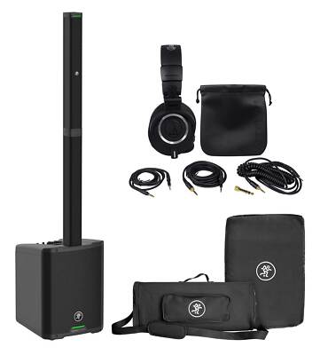 Mackie SRM-Flex 1300 Watt Line Array DJ Speaker PA System w/Sub+M50X Headphones