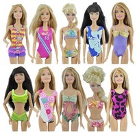 5 Sets Handmade Swimwear Beach Bikini Bathing Swimsuits Outfits Barbie Dolls 5 Sets Handmade Swimwear Beach Bikini Bathing Swimsuits Outfits Barbie Dolls