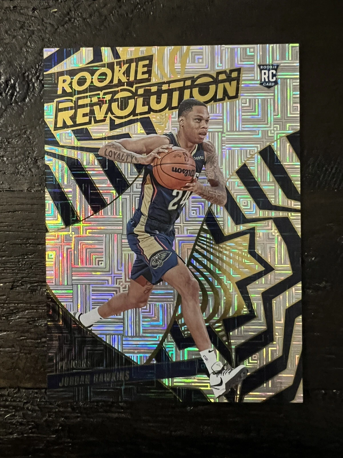 2023-24 Panini Revolution Rookie Revolution Levels #17 Jordan Hawkins, Pelicans