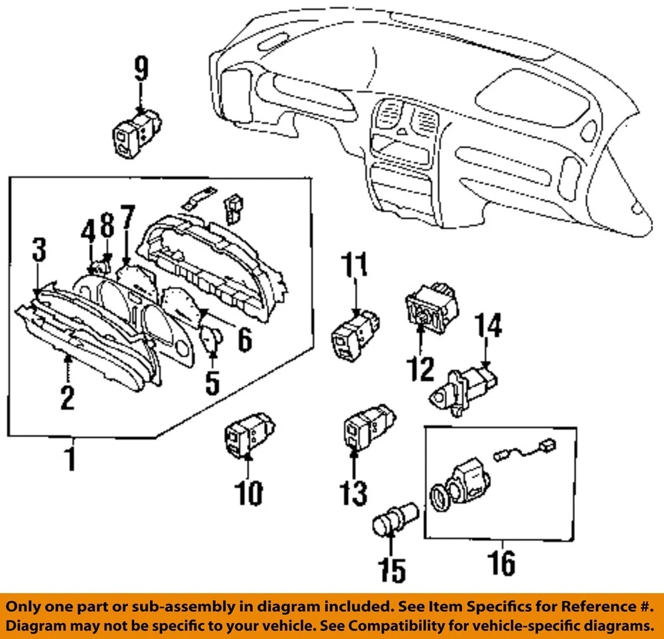Medidor de velocímetro usado se adapta a: Subaru Legacy Cluster 1999 MPH GT grado A Foto 3 de 4
