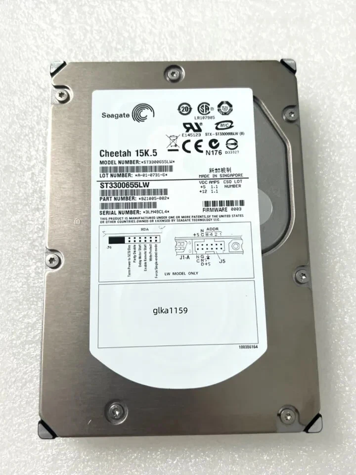 Seagate Cheetah ST3300655LW 15K.5 300GB 3.5" U320 SCSI 68 PIN HARD DRIVE - Image 2 of 4