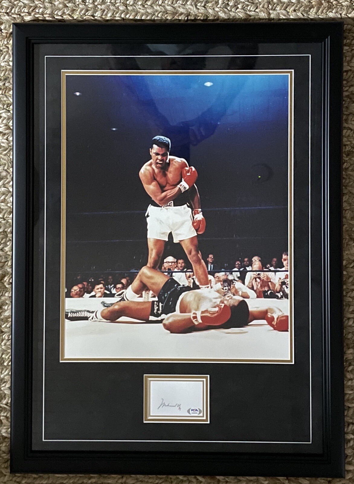 Ali Custom Muhammad Ali Autographed Signed , Custom Framed Boxing Display PSA/DNA ...