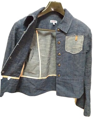 Vintage Kenzo Jacket Junior Girls Denim With Buttons To The Hip 16