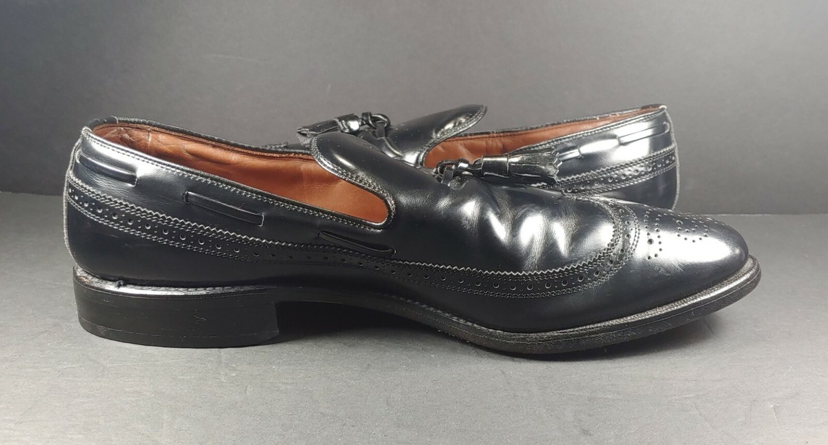 Vintage Allen Edmonds Shoe Sz 14 Berwick Leather Tassel Loafers Brogue Detail Allen Edmonds Berwick Mens 11 Wingtip Tassel | Mercari main image 2
