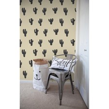 Minimalistic Cacti wall mural Watercolor Home decor Leaves Non-Woven wallpaper