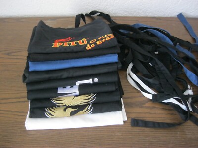 9x Waiter Apron Bistro Aprons Advertising Glenfiddich, Absolut, Bols, Jack Daniels