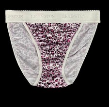 Rio Satin Panty Wide Waistband Animal Print S