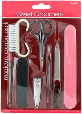 Great Groomers Manicure Combo Set T6941:  Nail Brush, Cuticle Trimmer, Cuticl...