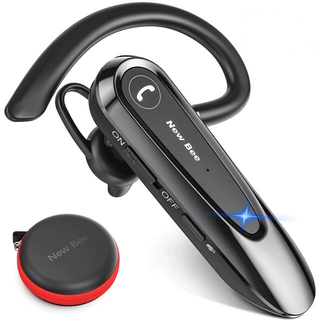 Oreillette Bluetooth V5.0 avec double micro pour appels mains libres iPhone et Android