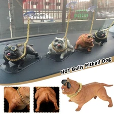 Bully Pitbull Dog Car Interior Dashboard Ornament Fashion Auto Cute Decors Gifts