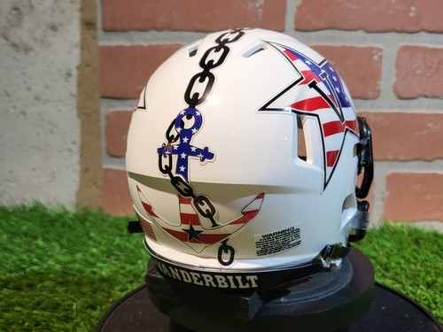 Minicasco Riddell personalizado estrellas y rayas Vanderbilt Commodores - Imagen 1 de 1