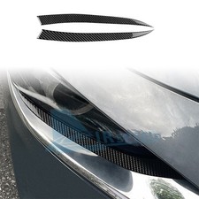 Black Carbon Headlight Eyelid Trim For Mazda 3 Axela Sedan 19-25 Black Carbon Headlight Eyelid Trim For Mazda 3 Axela Sedan 19-25
